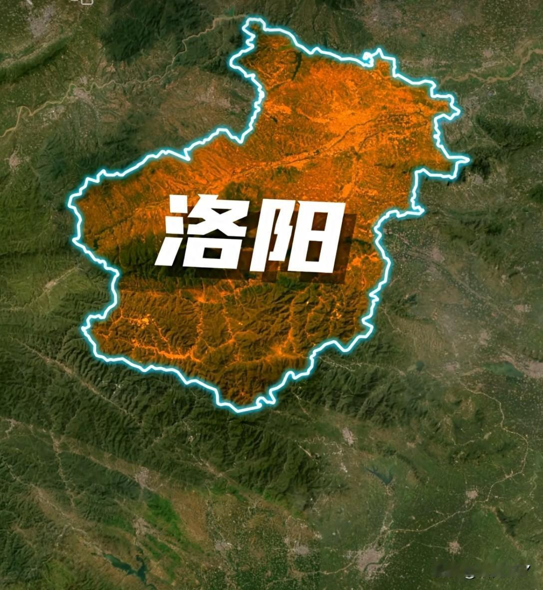 洛阳的地图实际就是人的一只左手，怪不得风水好。