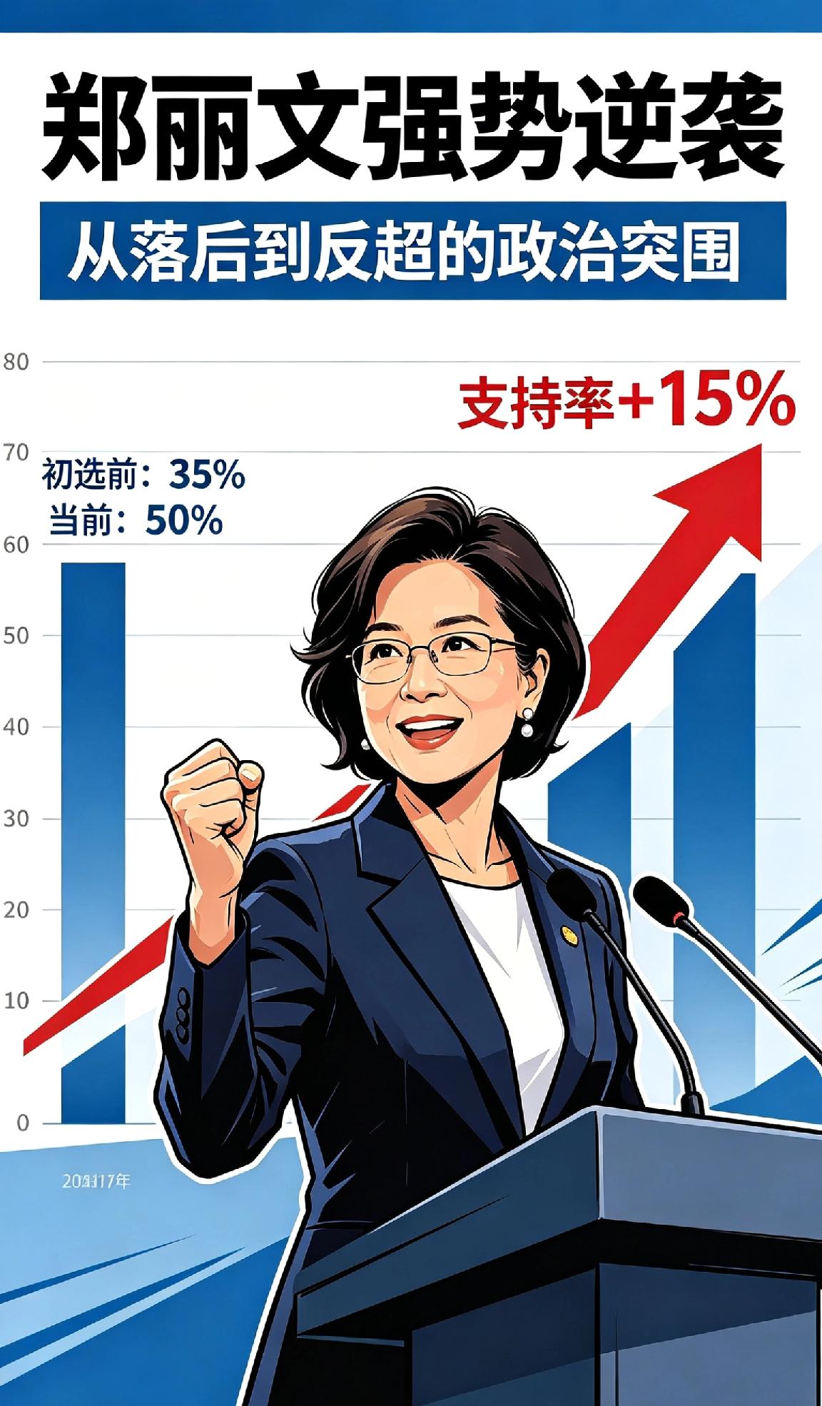 民调垫底却手握硬核人脉，郑丽文强势翻盘，岛内格局彻底被改写
 
岛内政坛近期上演