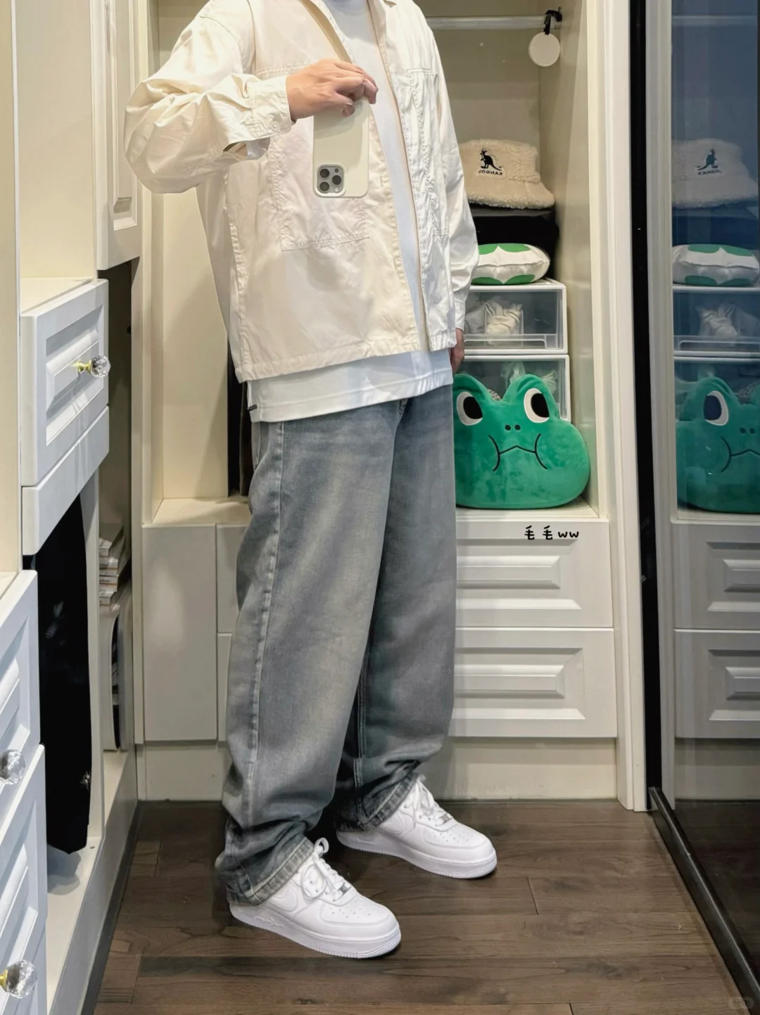 衬衫叠穿｜牛仔裤穿搭