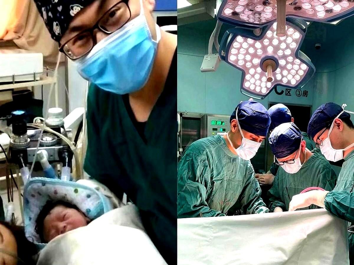 冰冷的金属手术台贴上后背那一刻，眼泪毫无征兆地涌了出来。

几个男护士将赤裸的我
