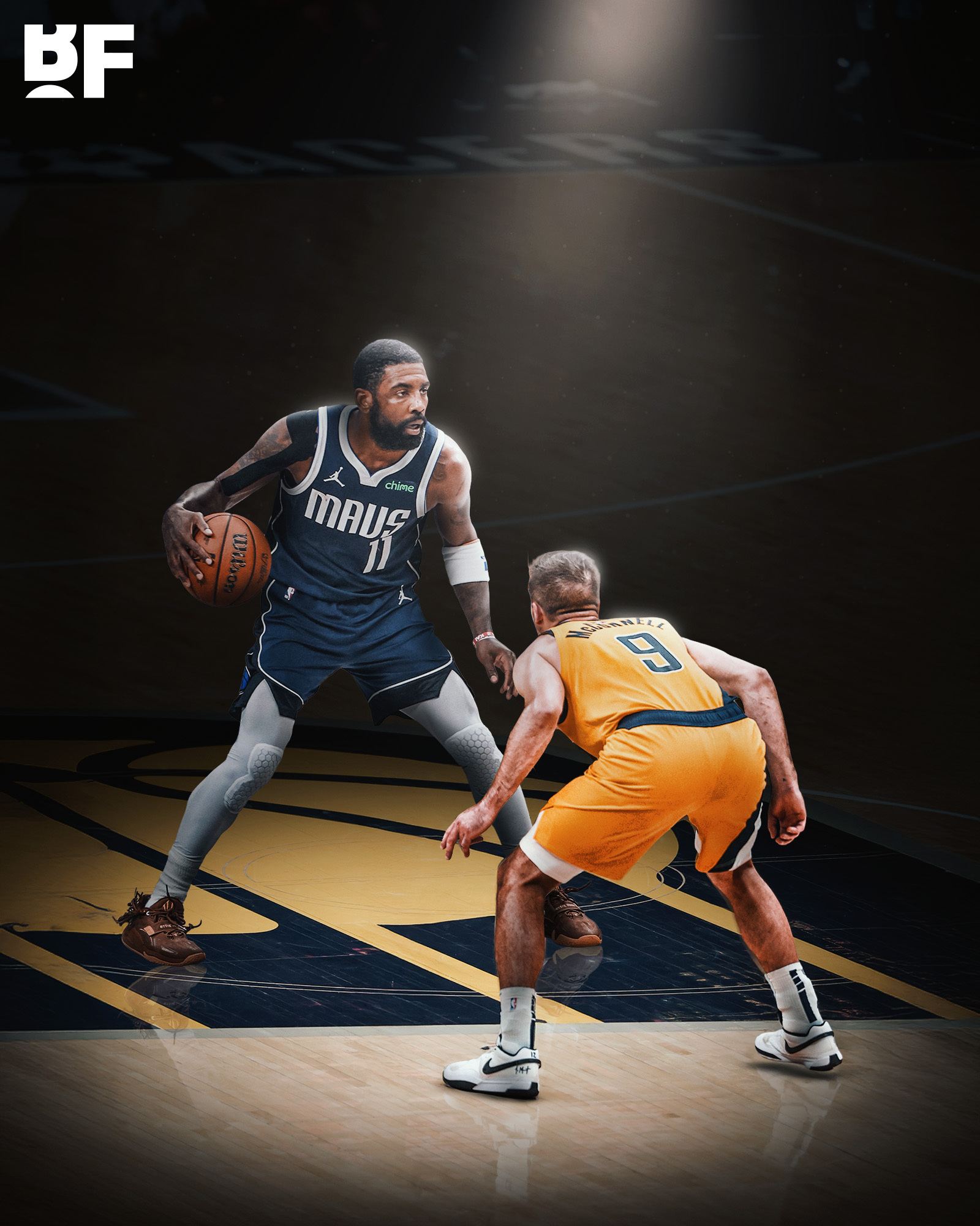麦康奈尔：“欧文是NBA最难防守的球员，你就是不知道他下一步想要干什么。你可以逼