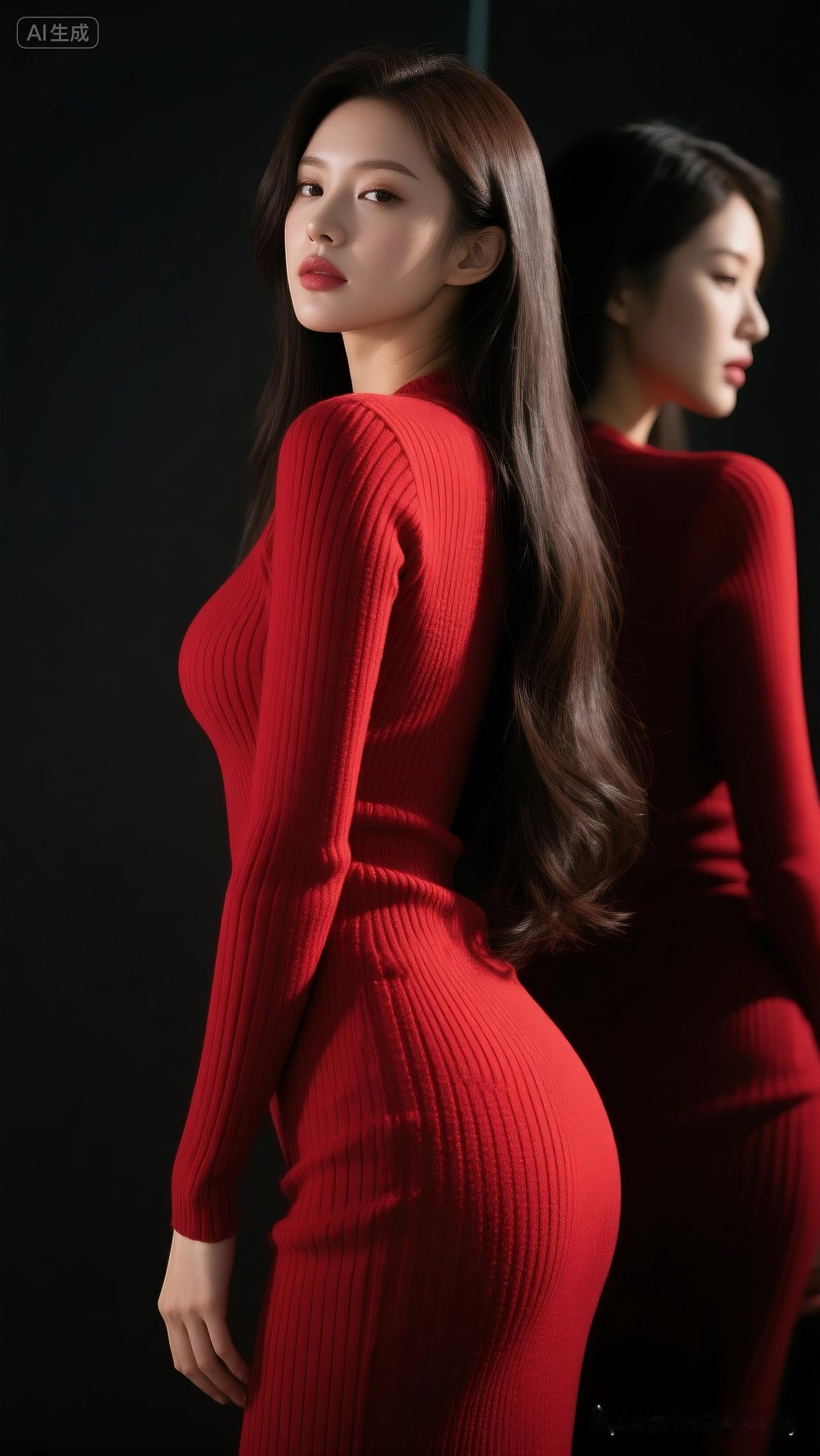 惊艳的红色连衣裙，性感又优雅，回头率超高！🔥💃