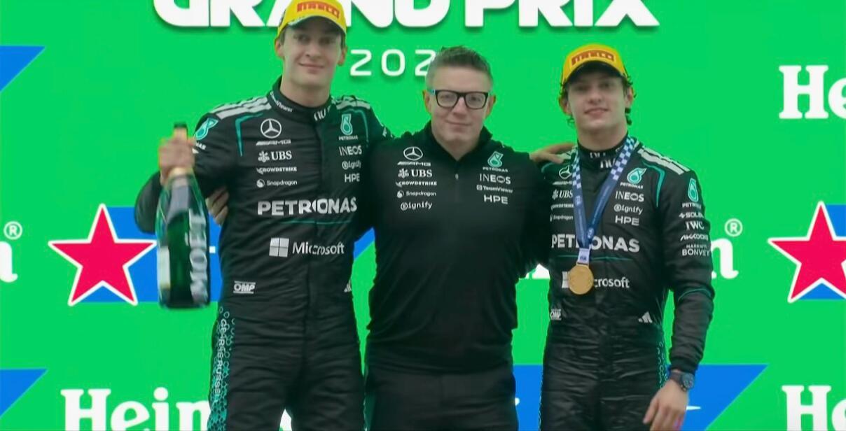 安东内利夺F1中国站冠军🥇恭喜kimi继昨天成为最年轻的杆位得主后，刷新纪录！