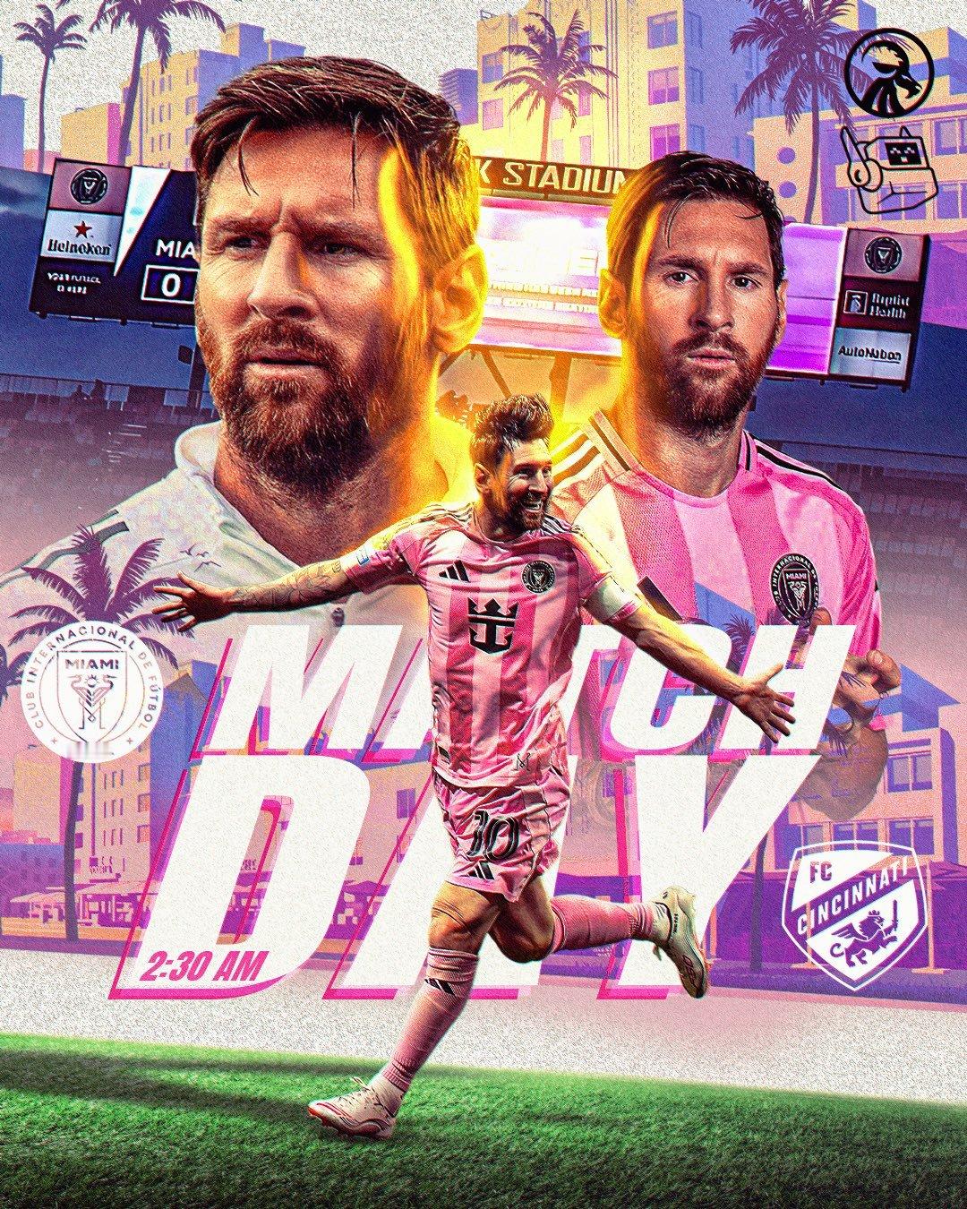 【明日比赛日看梅西[加油][加油][加油]】🏆美职联⚽辛辛那提vs迈阿密国际⏰