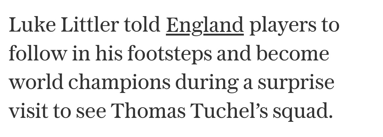 【很想拿冠军了】17岁就拿世界冠军的Luke Littler告诉英格兰球员追随他