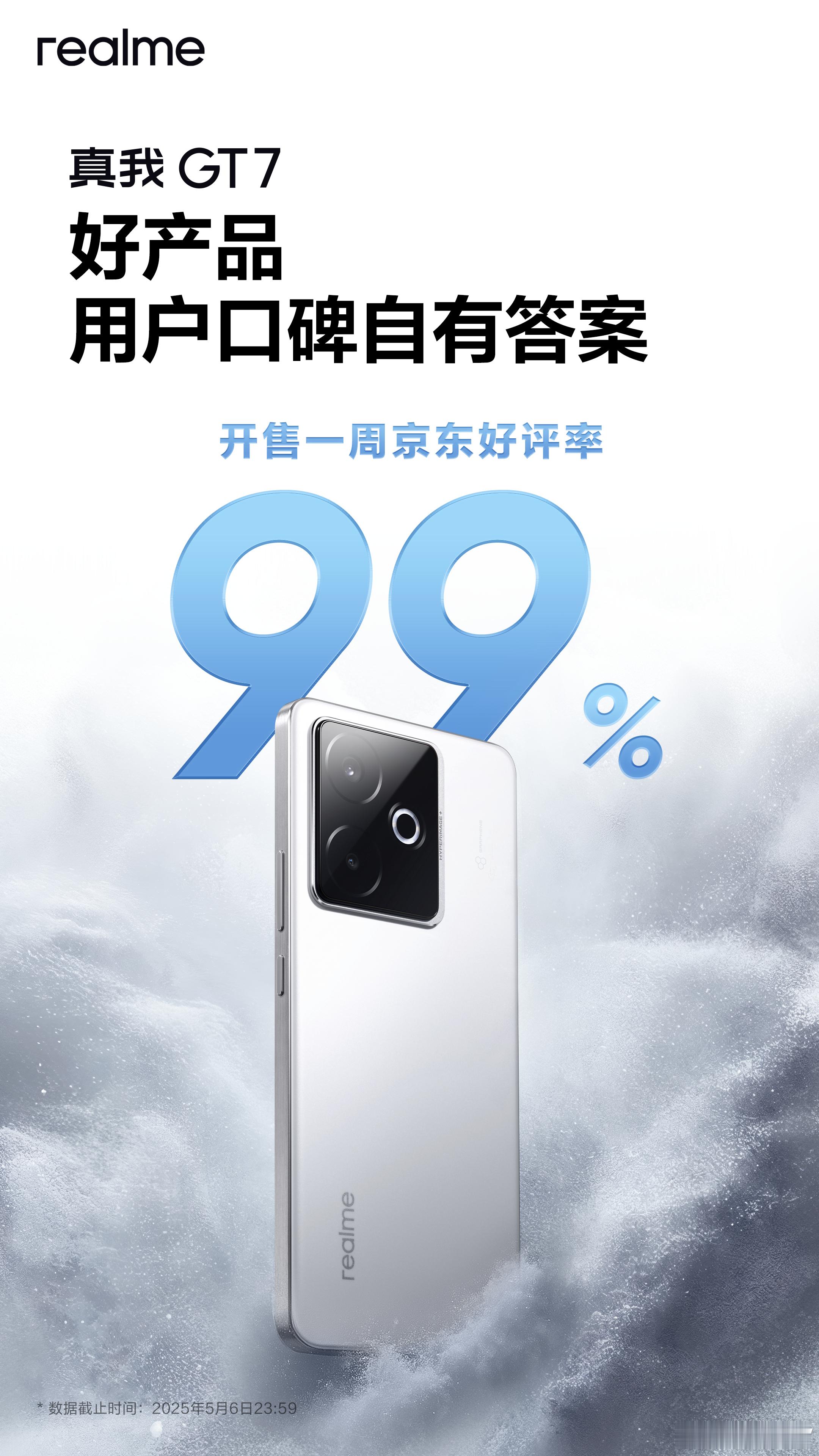 好产品，用户口碑自有答案！性能续航双冠王真我GT7开售一周，京东好评率高达99%