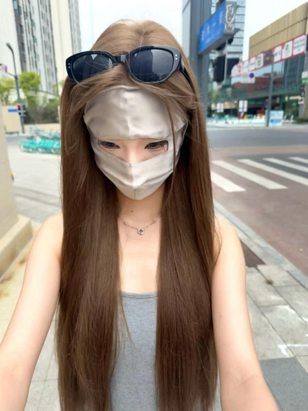 淡颜趁夏天染了个美到失语的冷棕！没漂~