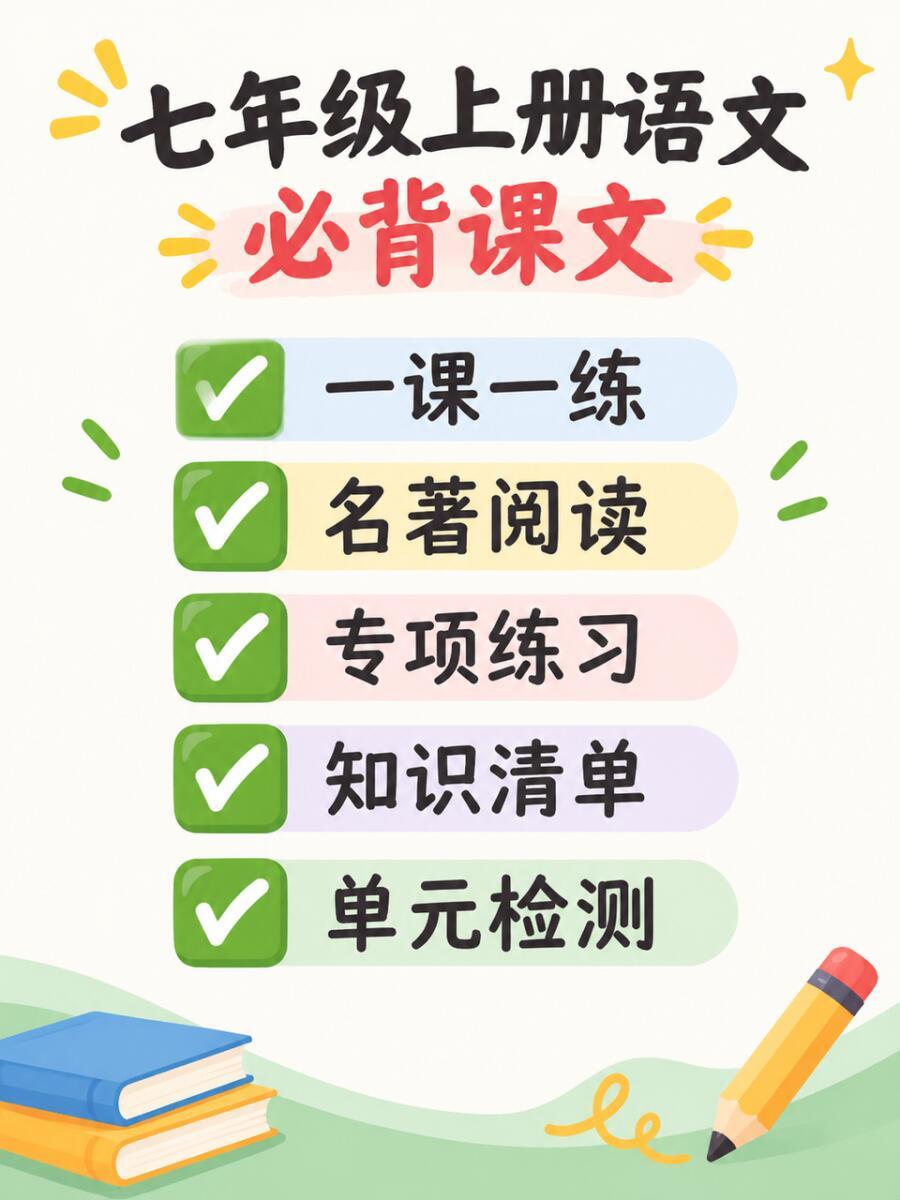 ‼️26秋七年级上册语文全套资料包整理好了