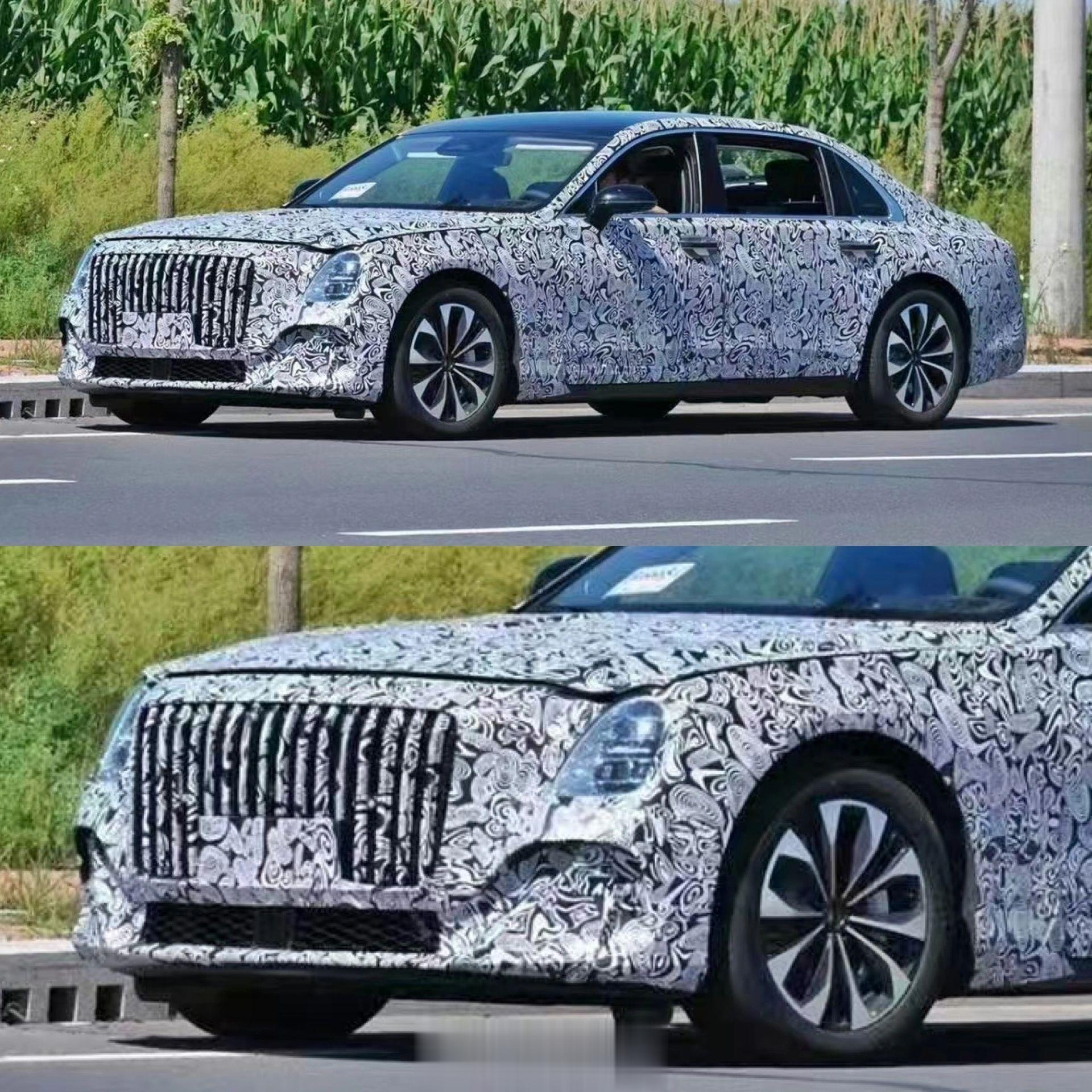 红旗C801测试照片#汽车资讯##汽场全开##红旗# ​​​