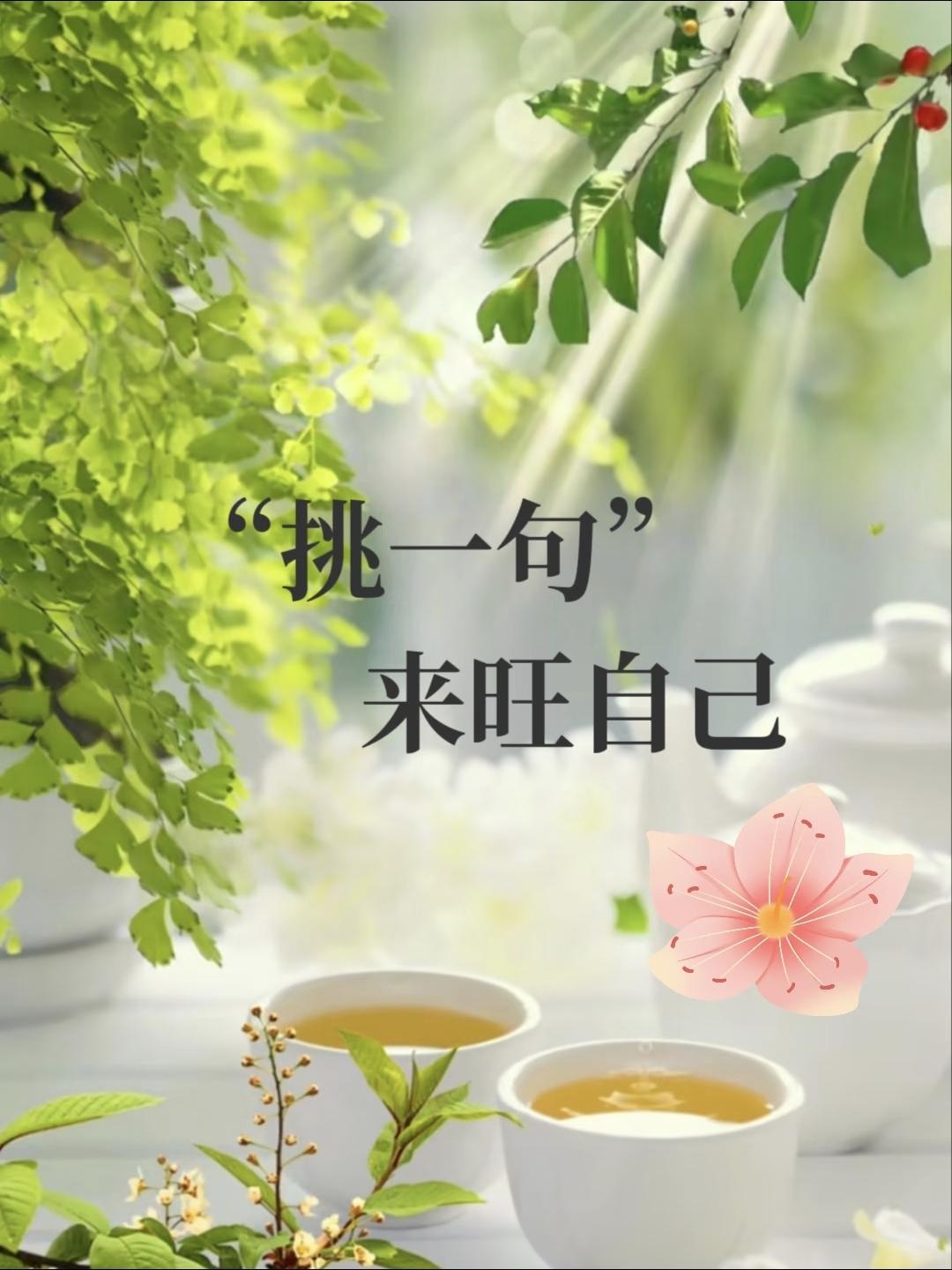 “挑一句，来旺自己”
🌳每个年龄的我，都是恰到好处的我。
🌞有钱把日子过好，