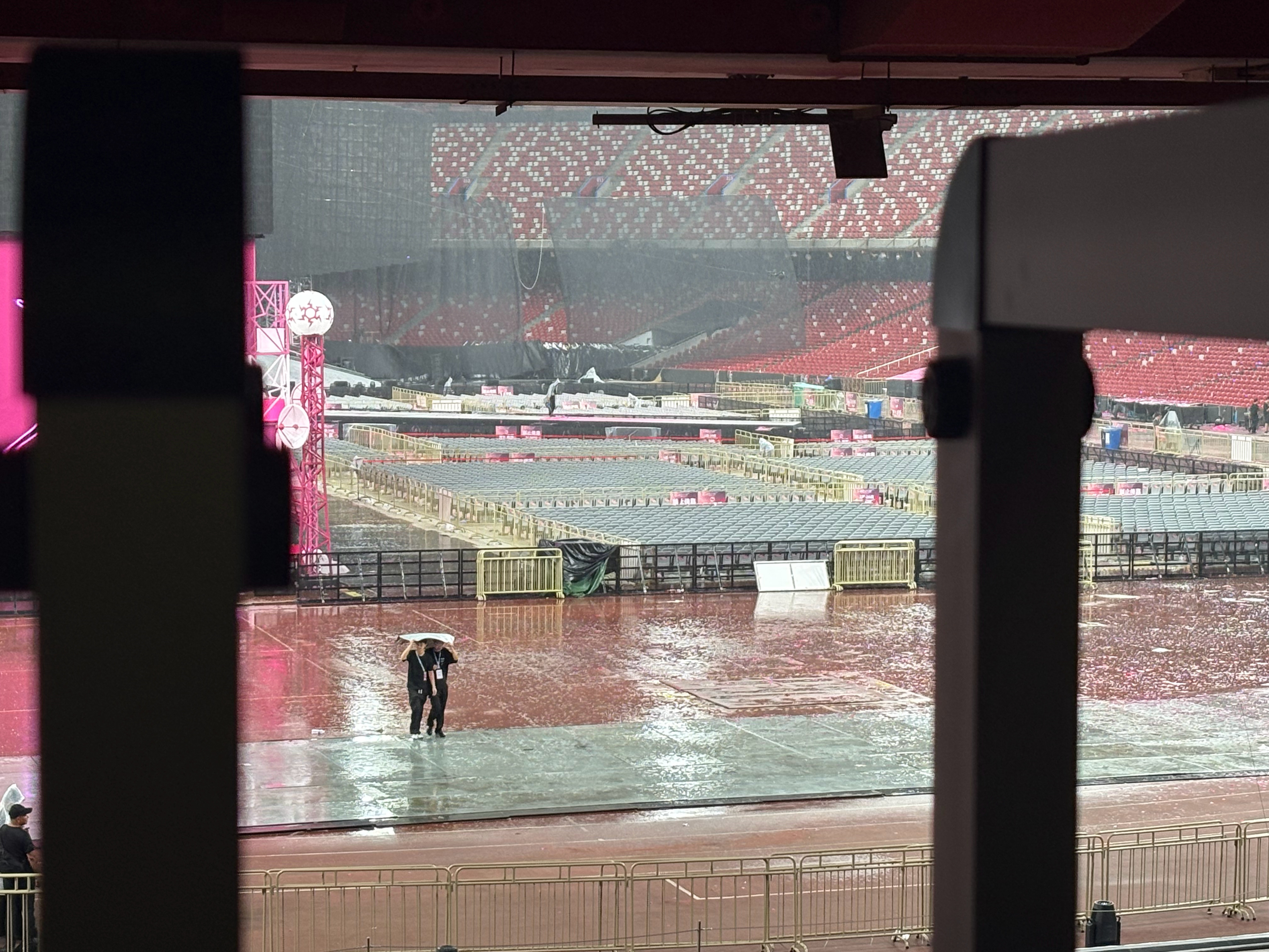 被雨留在鸟巢了