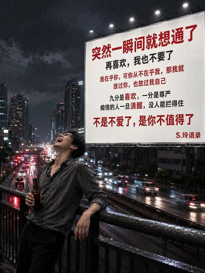咬到舌头才知道吃东西不能太着急，爱过错的人才知道不是执着就能在一起，所有的经历都