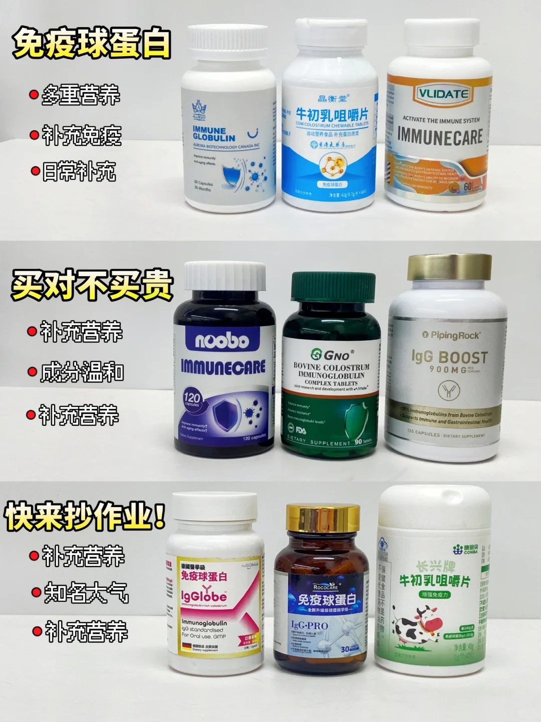 真实测评！免疫球蛋白做功课才靠谱