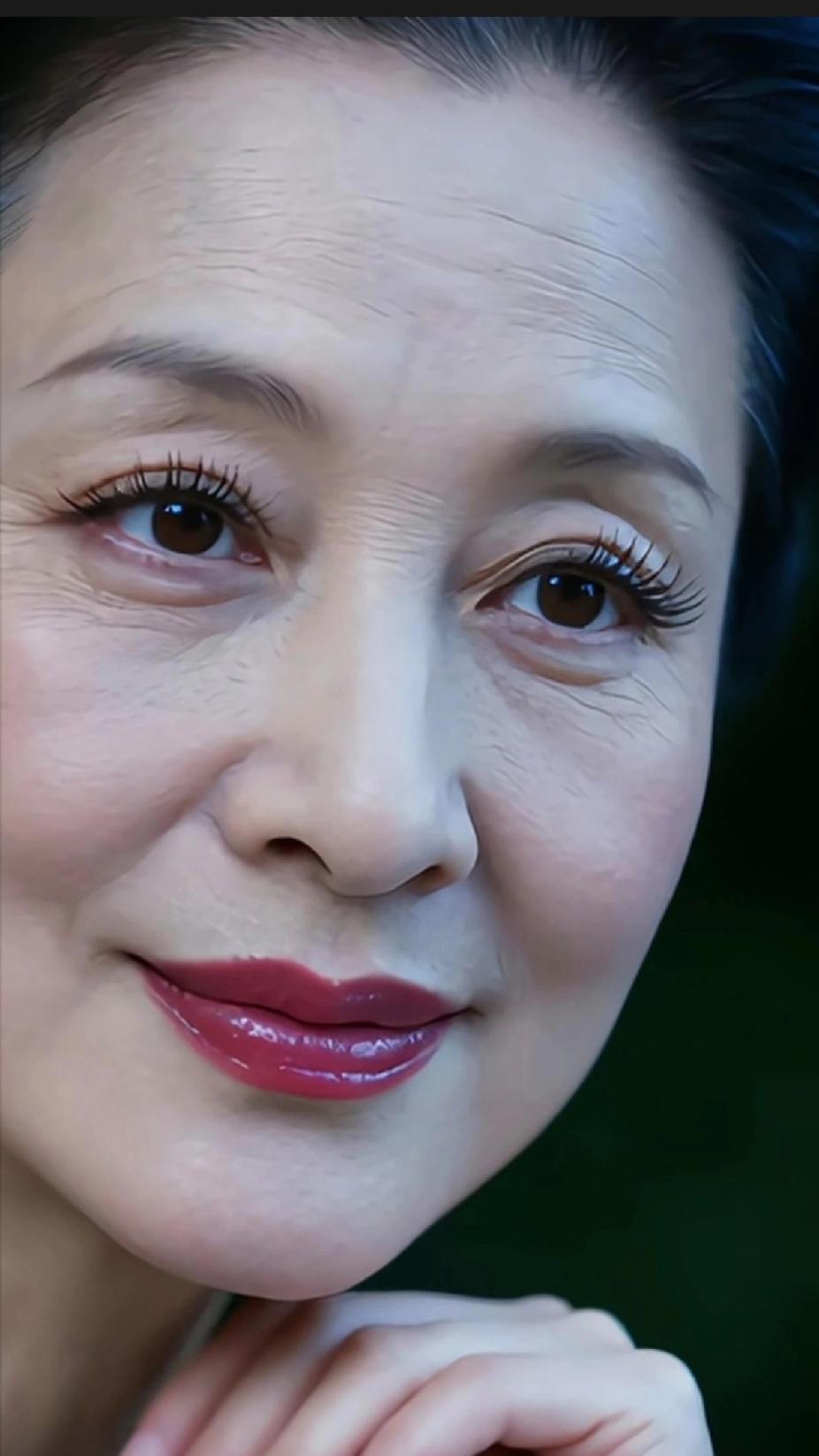 老阿姨，貌美如花，