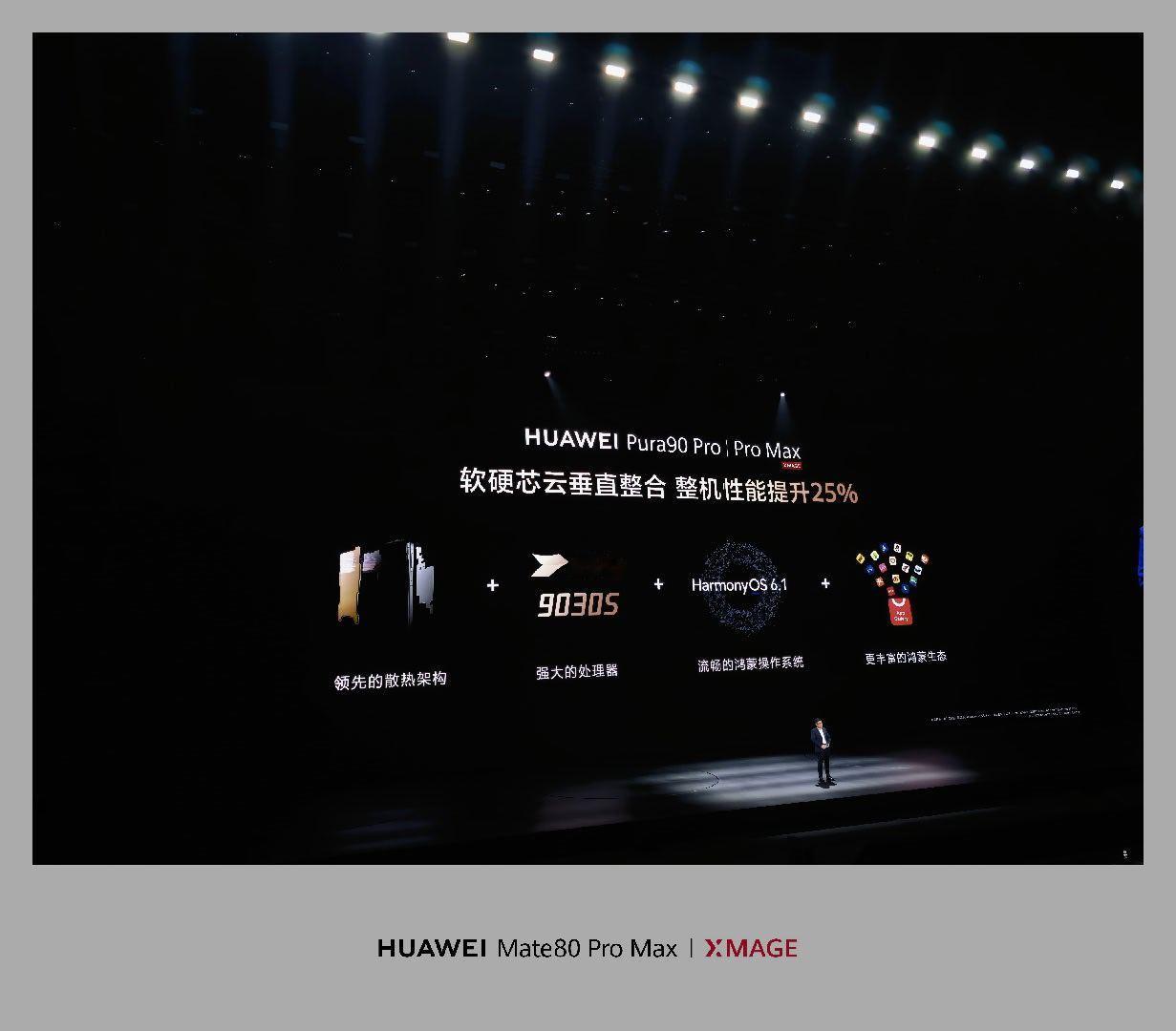 麒麟9030s+鸿蒙6.1系统华为Pura90 Pro系列的软硬件组合整机性能拥