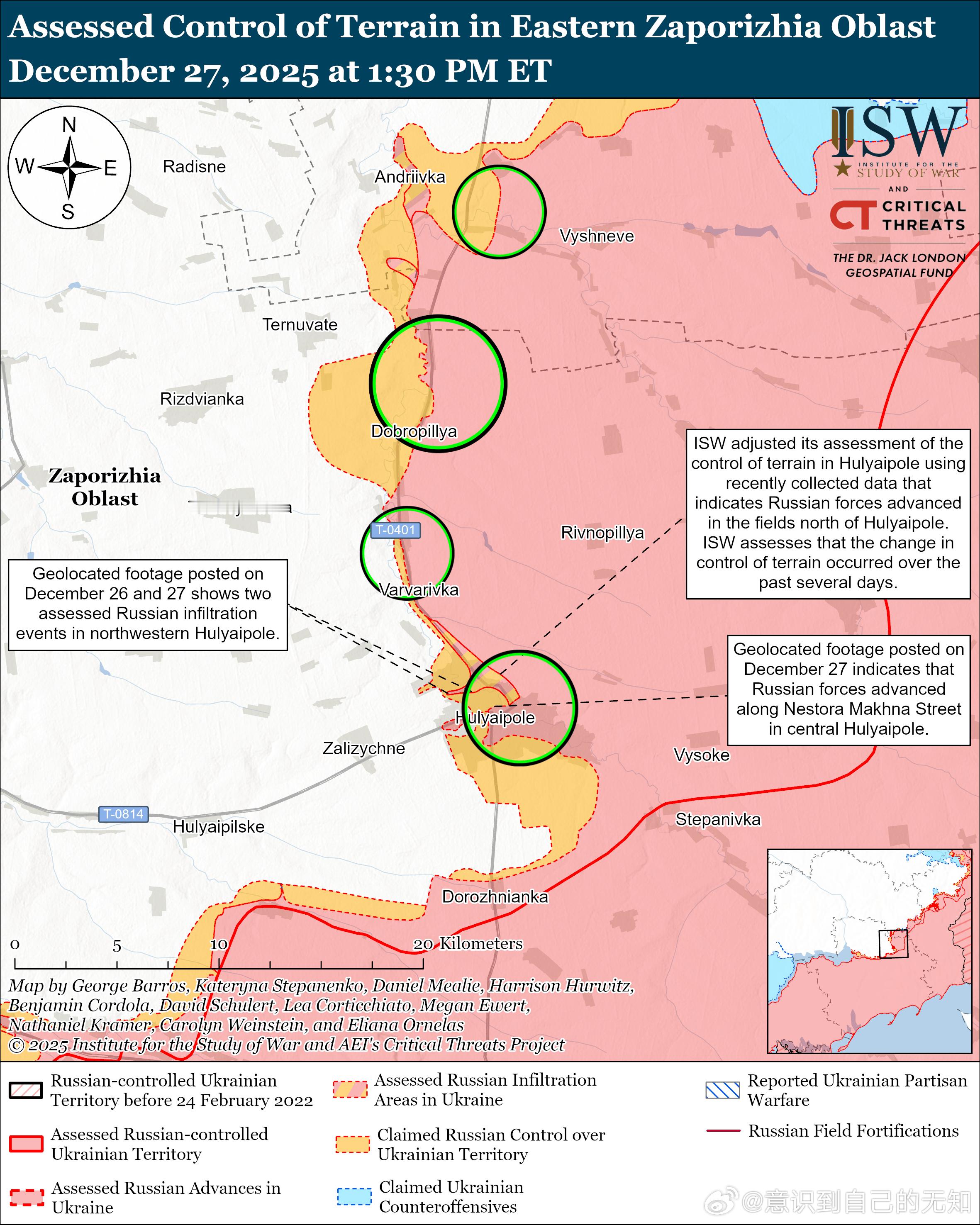 南方轴心俄军目标：守住前线阵地，确保后方免受乌克兰军队袭击，并推进至扎波罗热市的