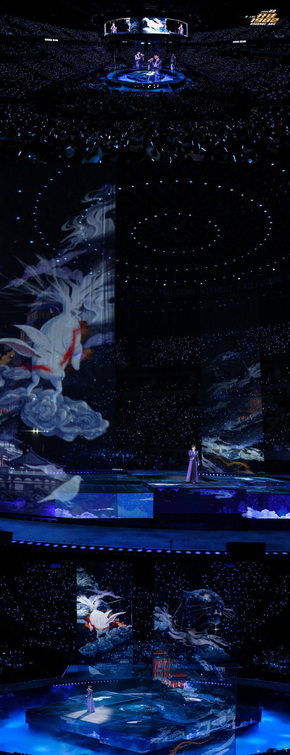 张杰在万得福的未来福尽兴唱吧张杰的演唱会感受到了满满的新年祝福，不仅唱了一首一百