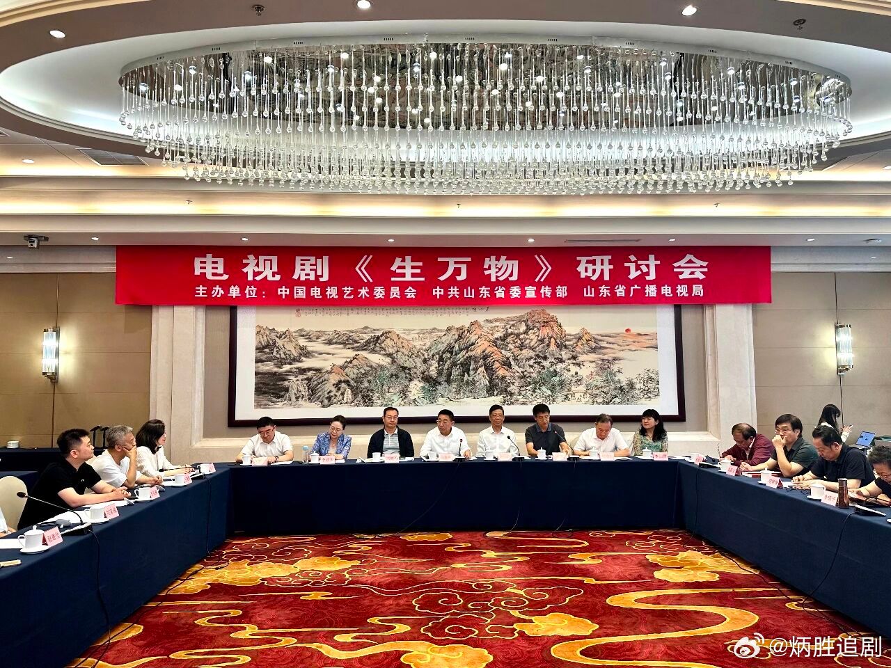 杨幂主演爆款电视剧《生万物》研讨会，规格真的好高啊，好多领导，级别好高的[努力]