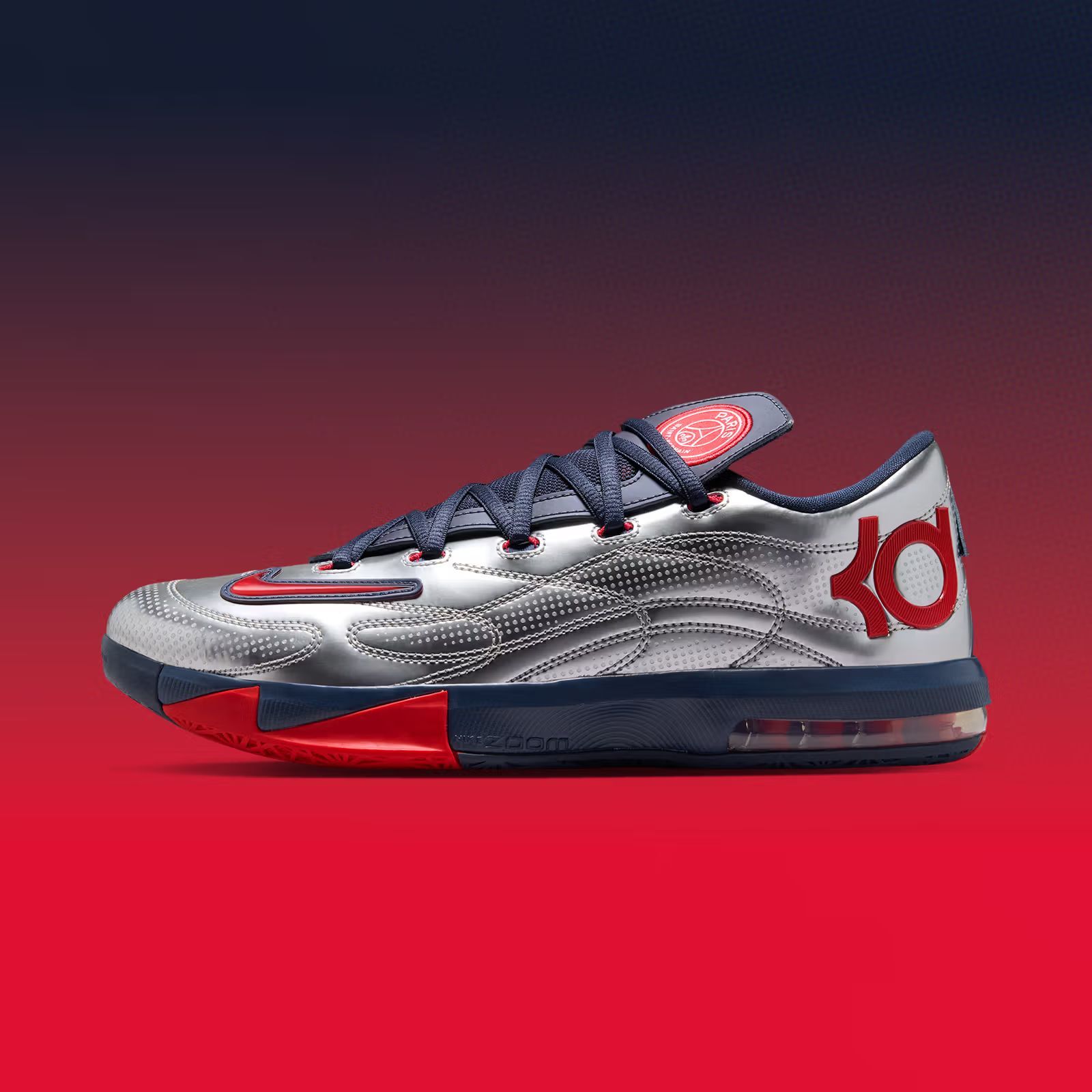 KD6 PSG "Metallic Silver"巴黎圣日耳曼联名Paris S