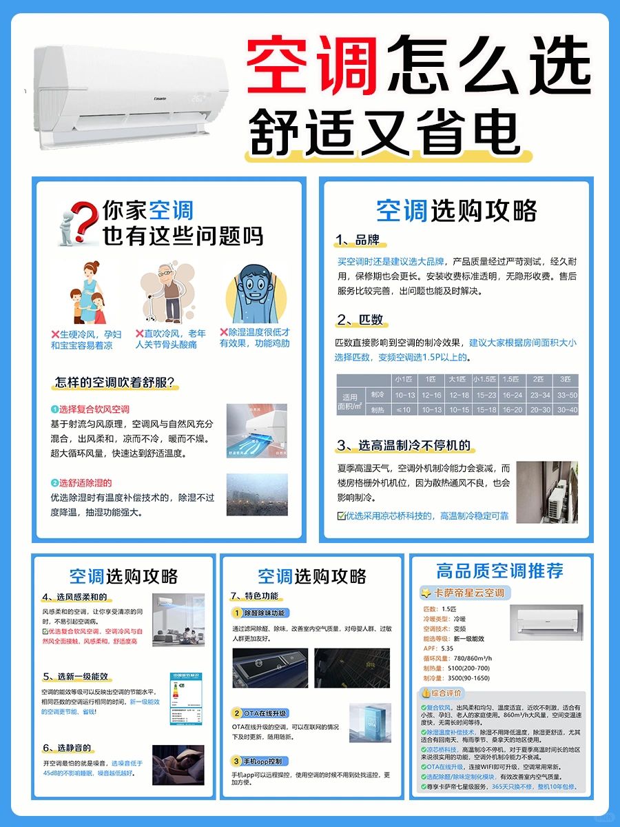 听劝❗️空调别瞎买，看完再选不踩坑❗️