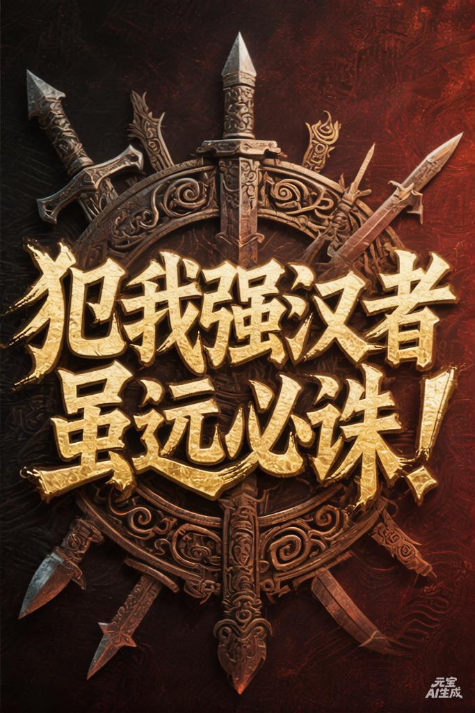 “犯我强汉者，虽远必诛！”

出自西汉名将陈汤给汉元帝的上书，原意是：胆敢侵犯我