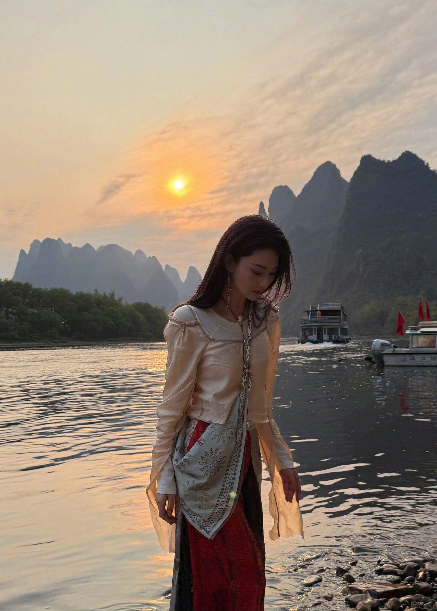 张馨予｜桂林山水美照。“又又来大广西了，这次来阳朔”