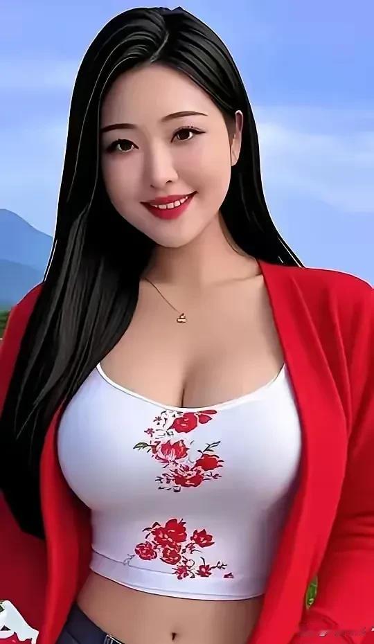 你瞧，美女的美丽宛如一幅绚丽多彩的画卷，徐徐在我们眼前展开。她温柔贤惠，恰似春日