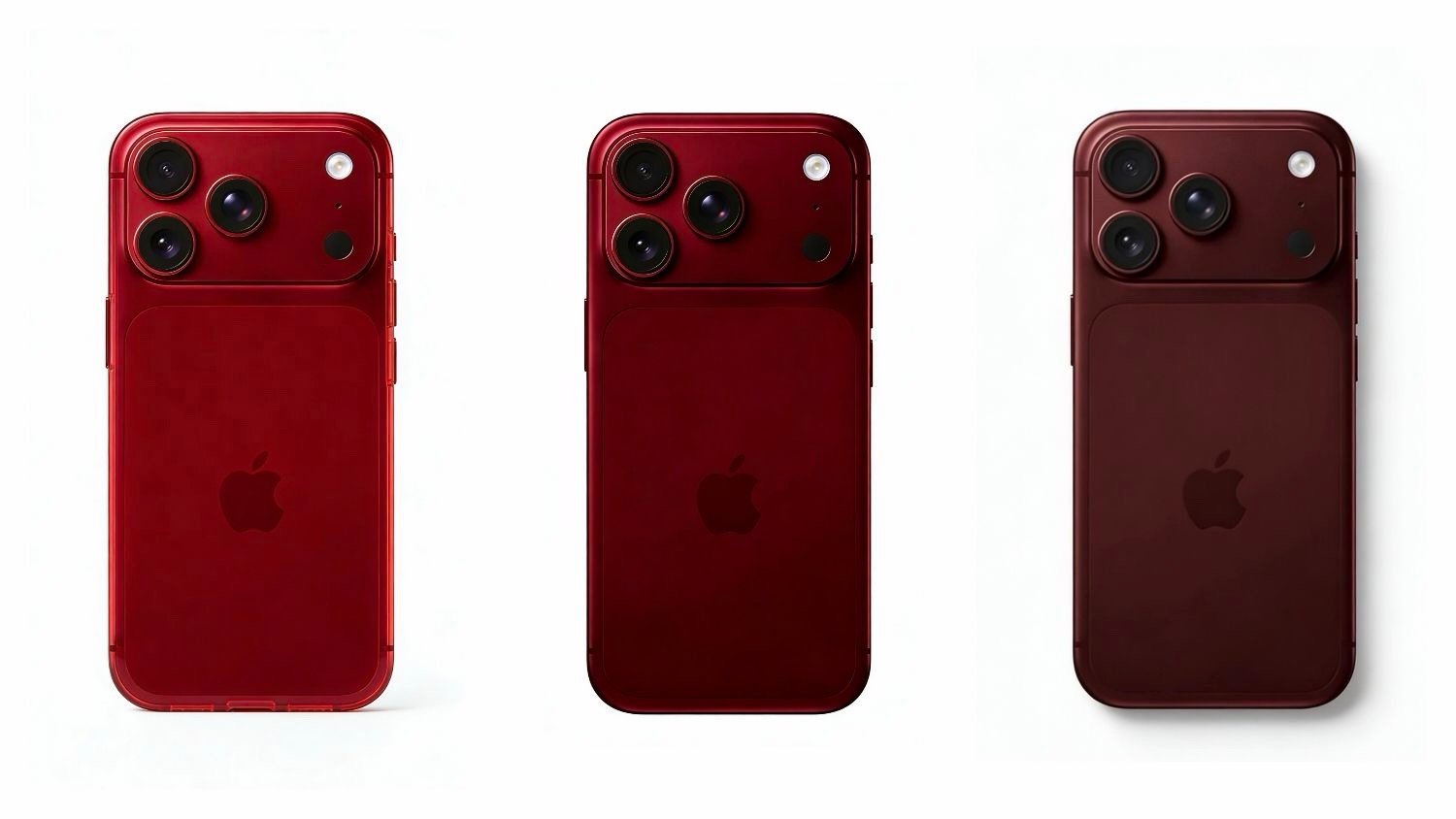 iPhone18Pro或无屏下FaceID三选一你觉得哪个红更好看？如果让你设计