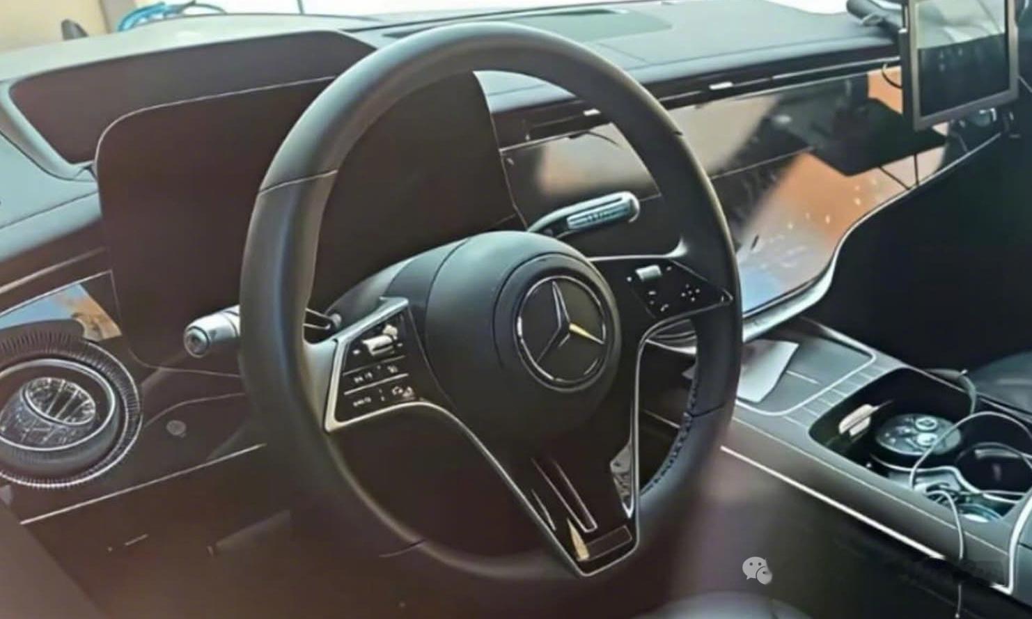 疑似新奔驰S级的泄露图。新车1月29日发布。 