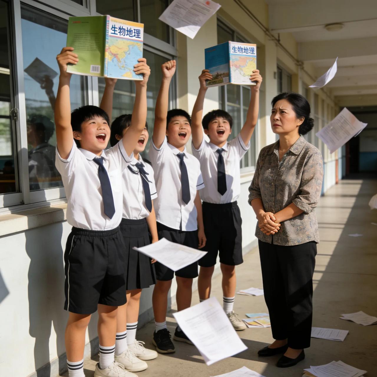 中考减负，越减越卷？
 

 
中考又改了。
生物、地理不算总分。
 
有人欢呼
