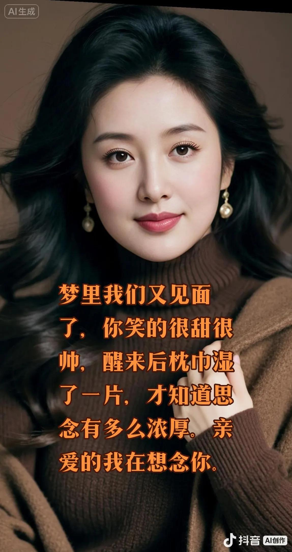 相思情深：
  老头子：虽然我们身居两地，梦里我们又见面了。你笑的很甜很帅，醒来