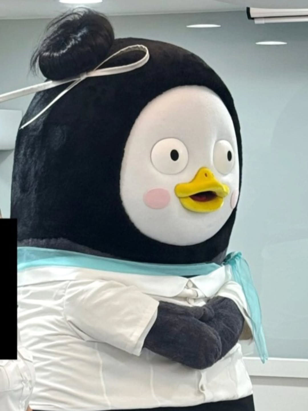 韩国顶流鹅PENGSOO 变身成大韩航空的空鹅了~[笑cry]海外新鲜事热点现场