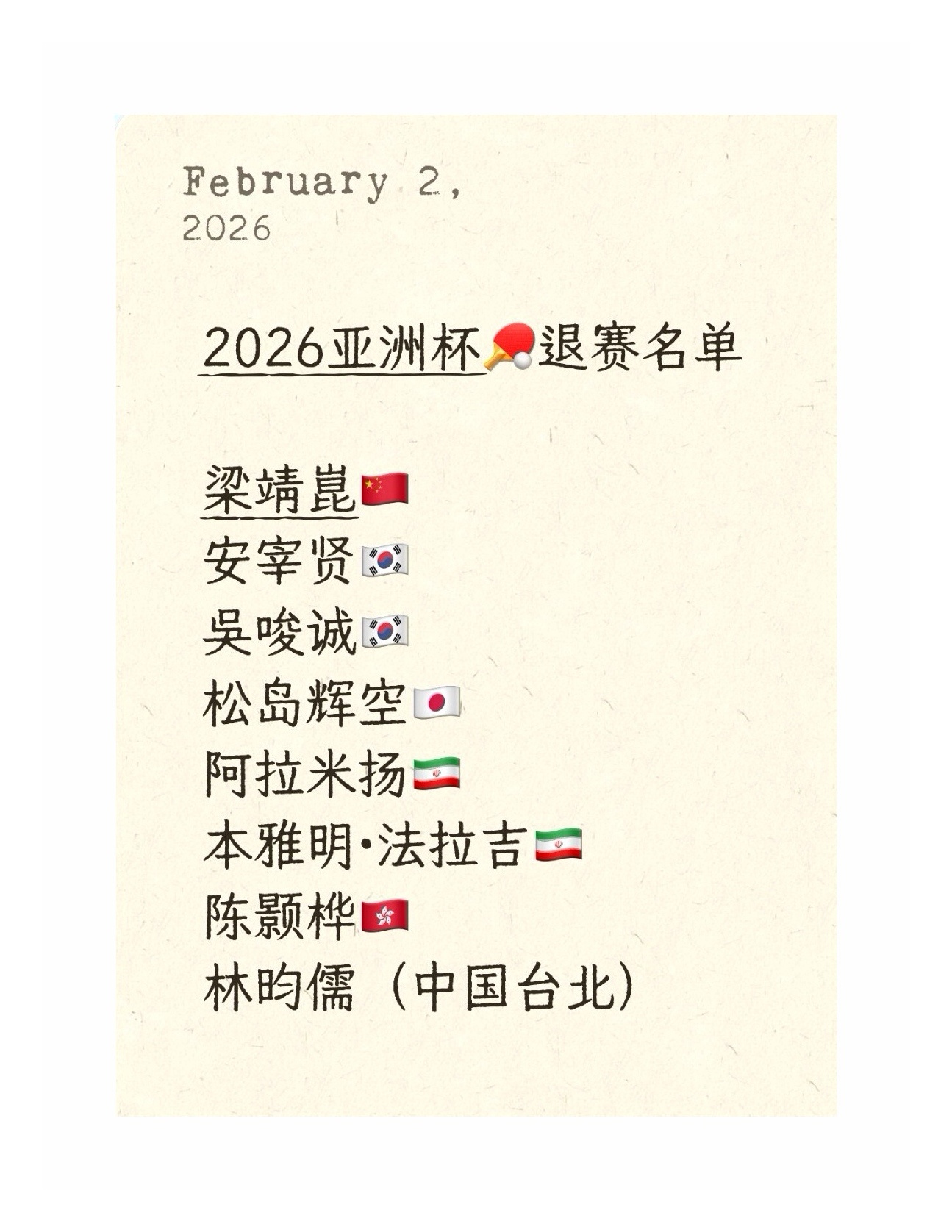 跑路的也太多了！这哪是亚洲杯，分明是中国杯。大主人不在，耐遮王退了，留下一群小皮