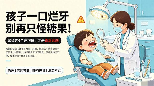别再冤枉糖果！真正毁掉孩子牙齿的，是父母这4个习惯