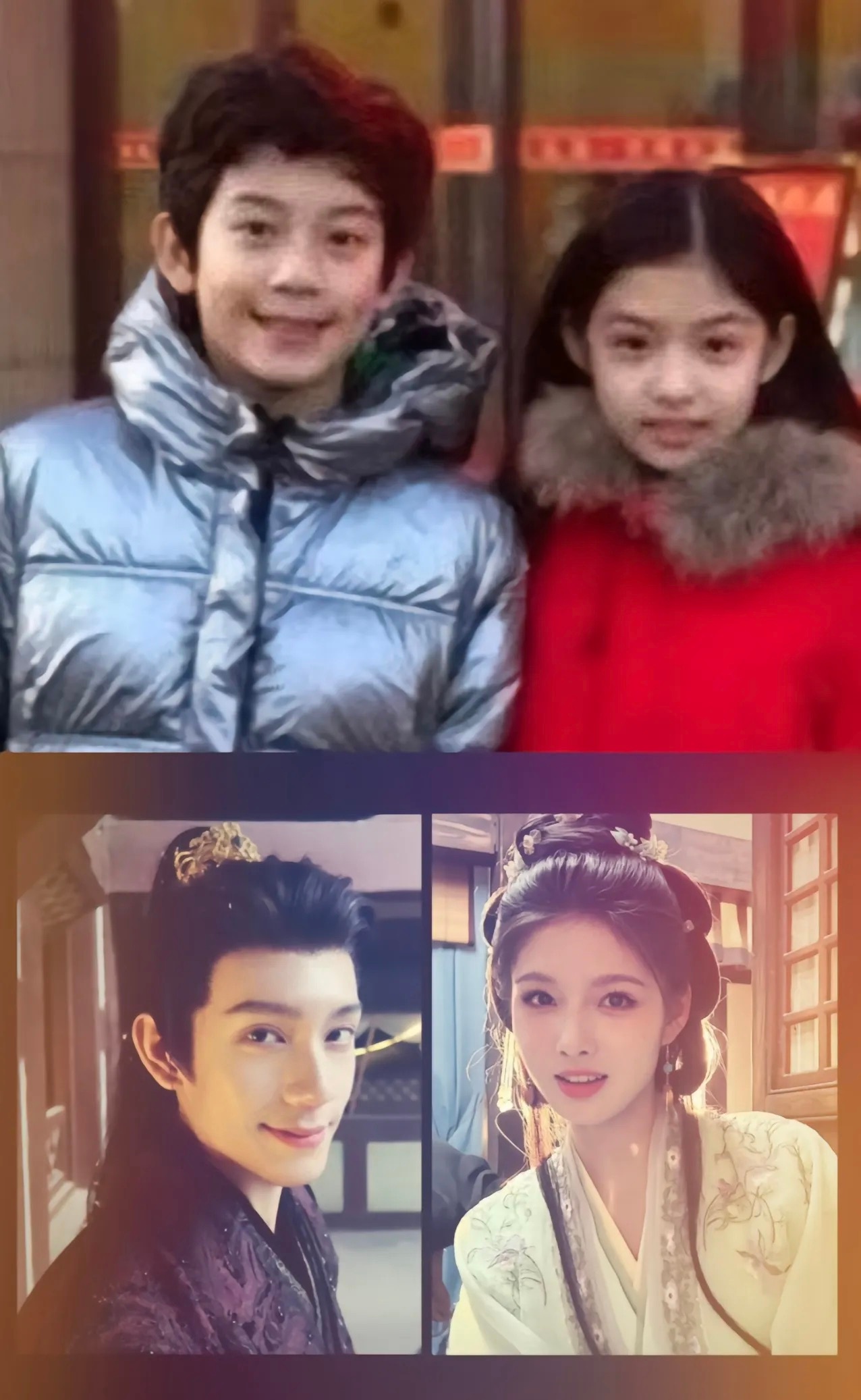 这两张脸已经适配到～不搭古偶万分可惜的程度了 