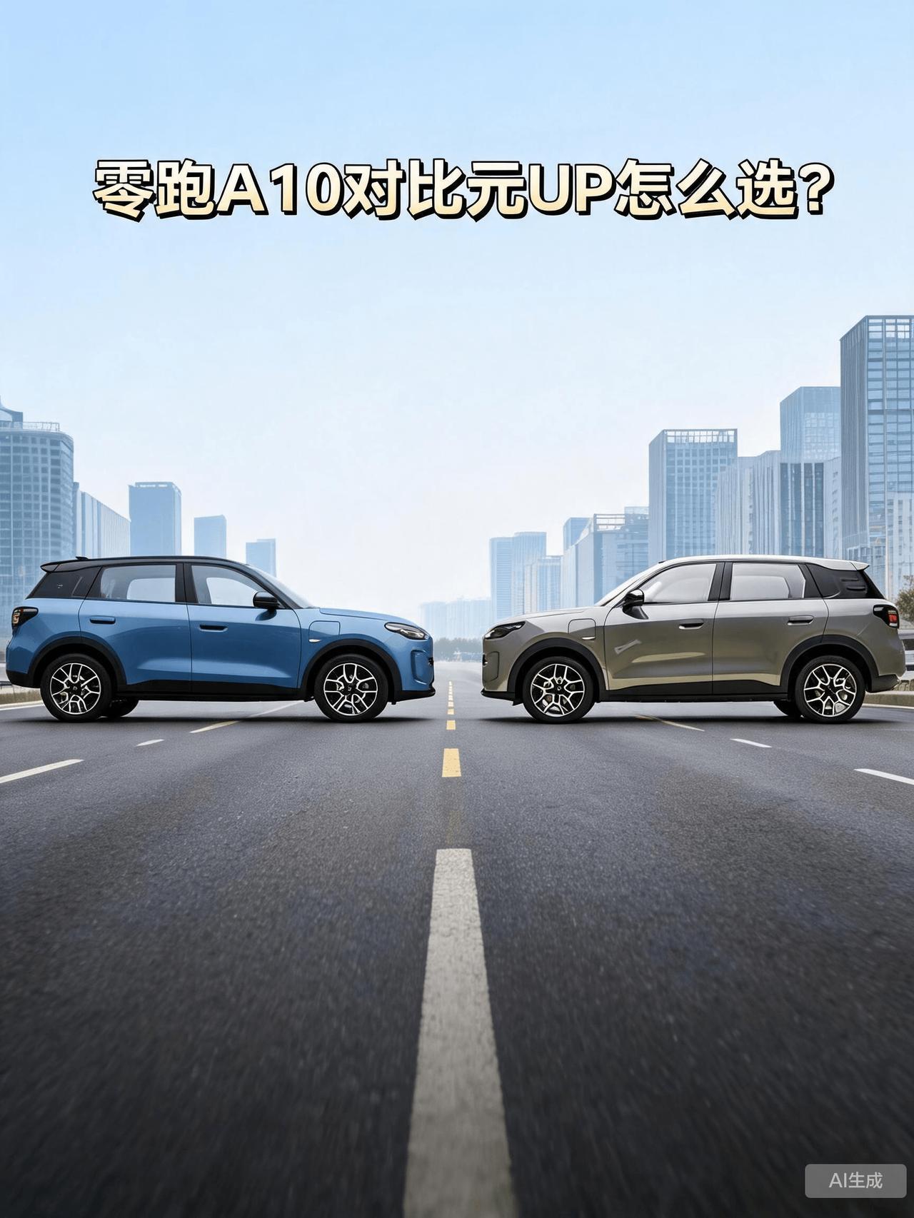 同为灵活好开的小型SUV，零跑A10对比元UP怎么选？
想必有不少朋友会在两台车