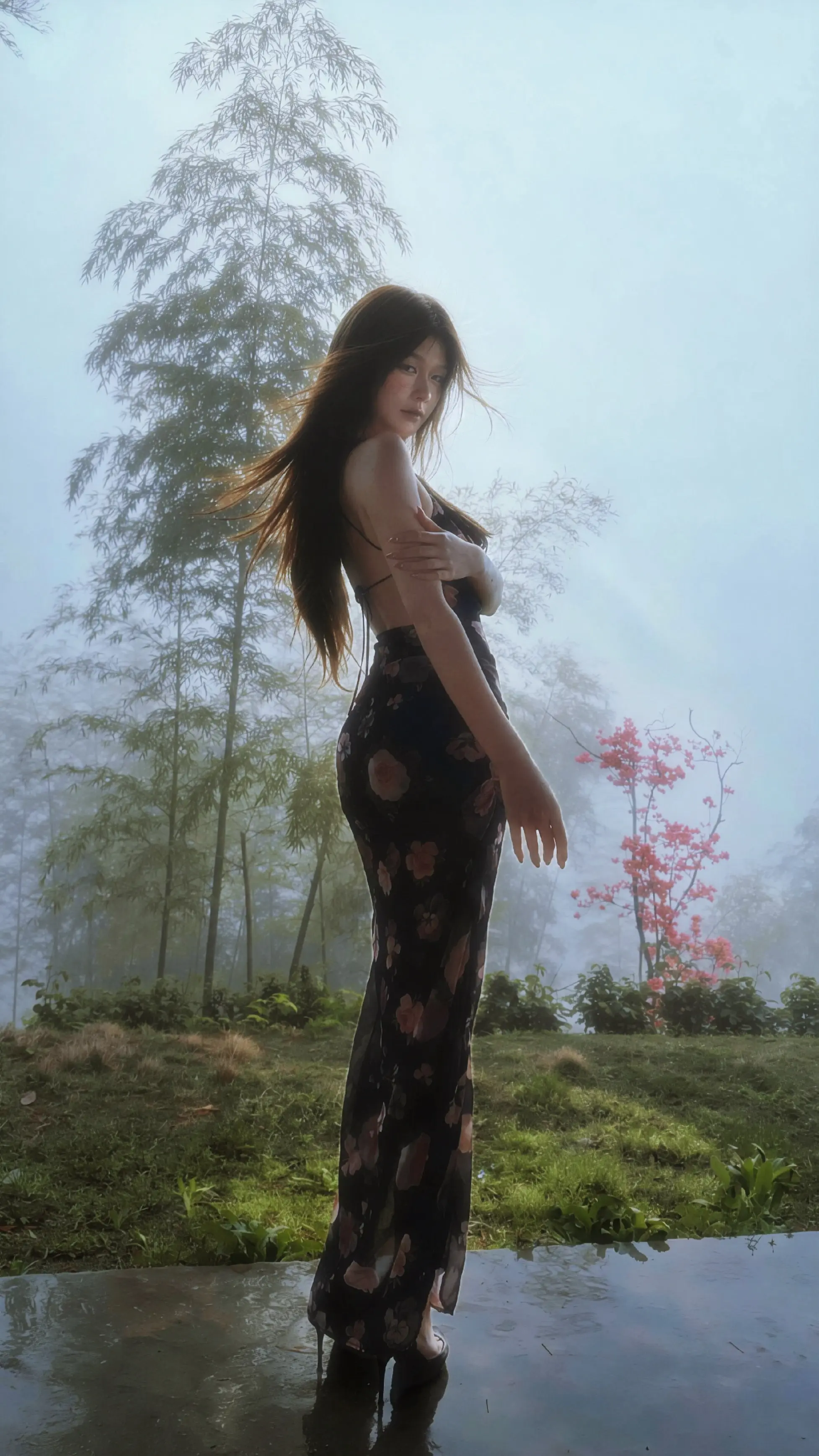 当花瓣离开花朵。