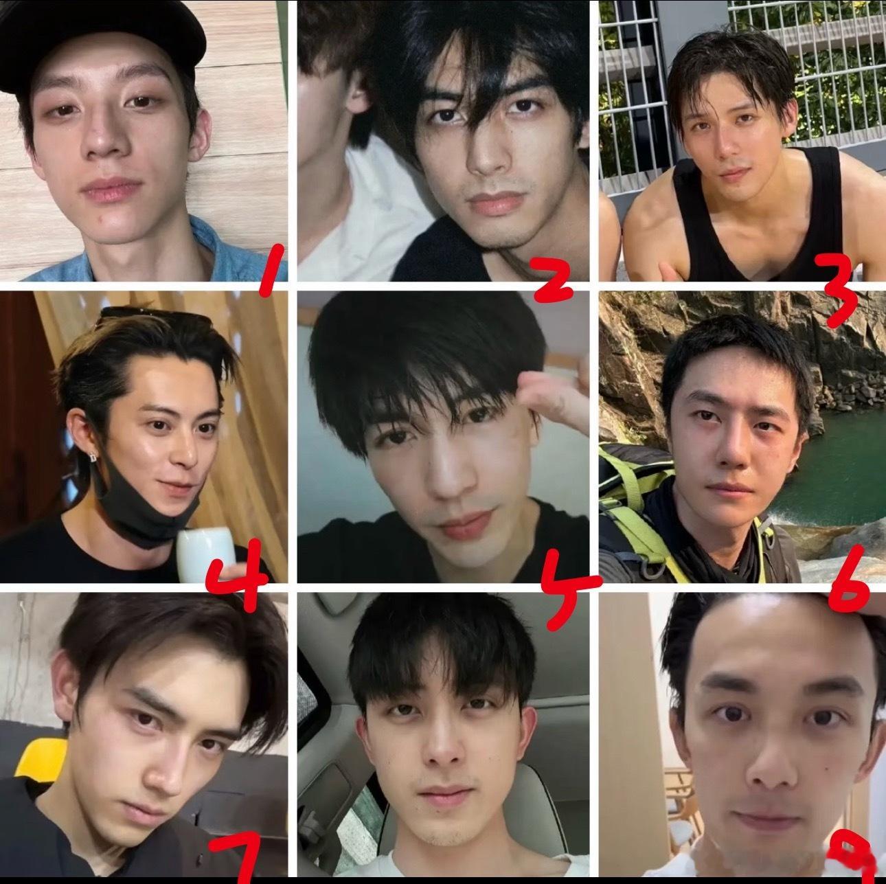 95生全素颜怼脸，路人觉得这波谁最帅？ 