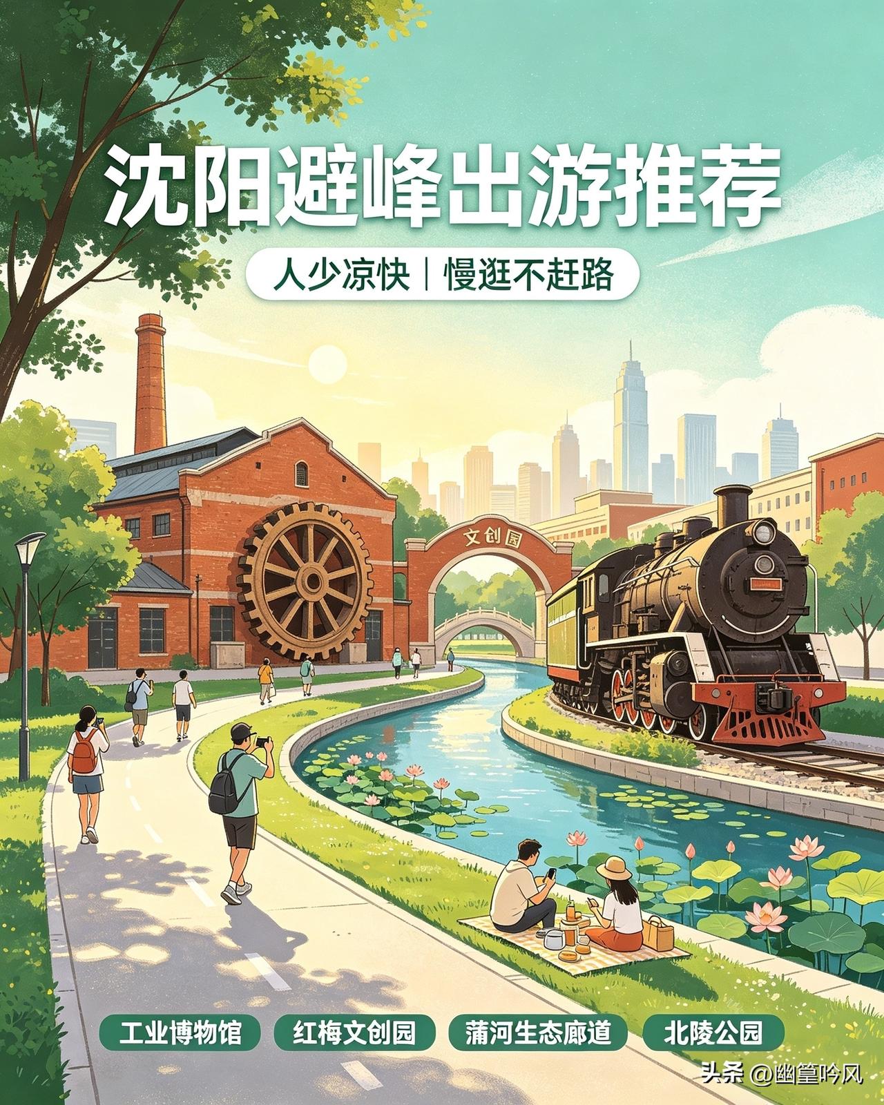 想看特色风景首选中国工业博物馆！免费还小众，基本不用排队。巨型齿轮、老式机床、复