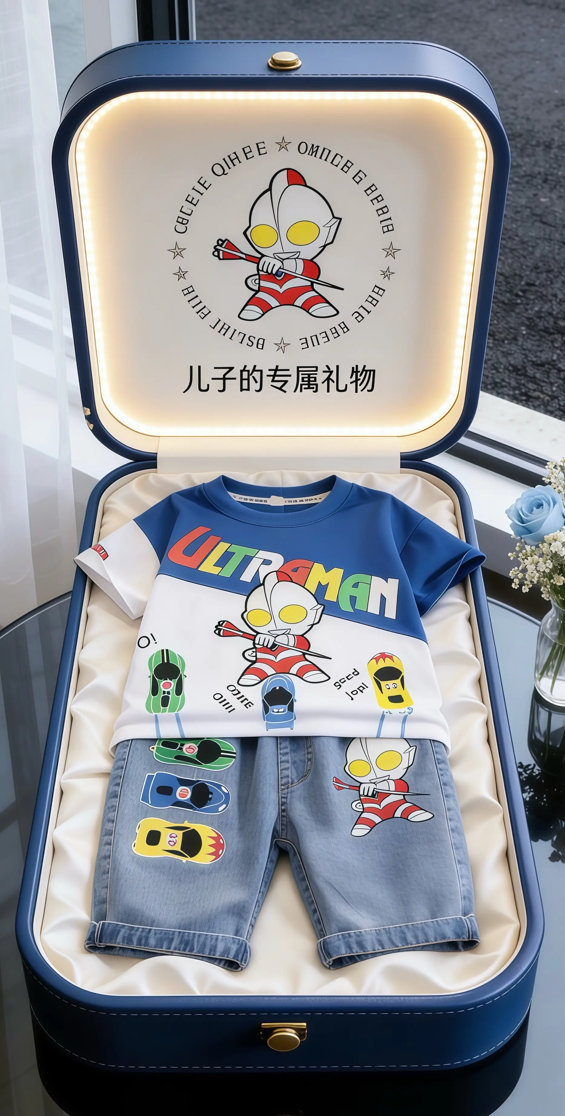 奥特曼男童套装 哪个奥特曼是你的光 你就是这条街最靓的仔 奥特曼短袖套...