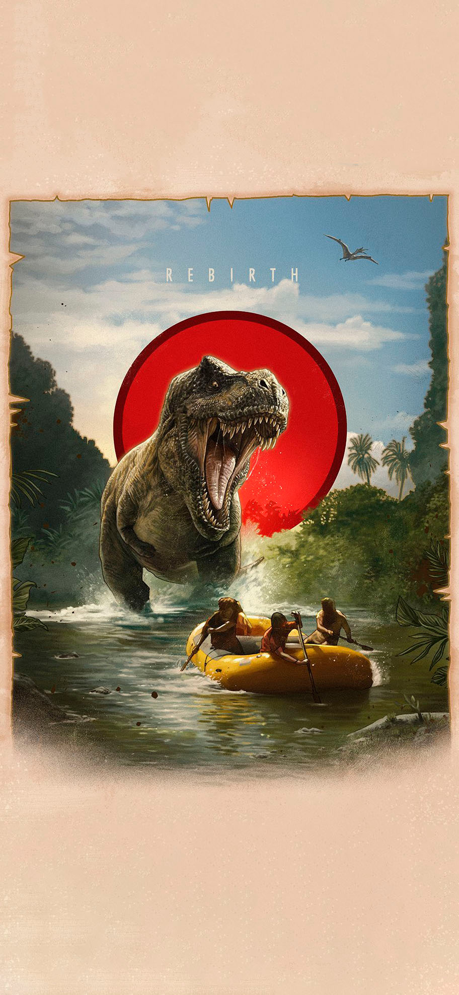 莱分享[超话] 今日 iPhone 壁纸分享Jurassic World: Re