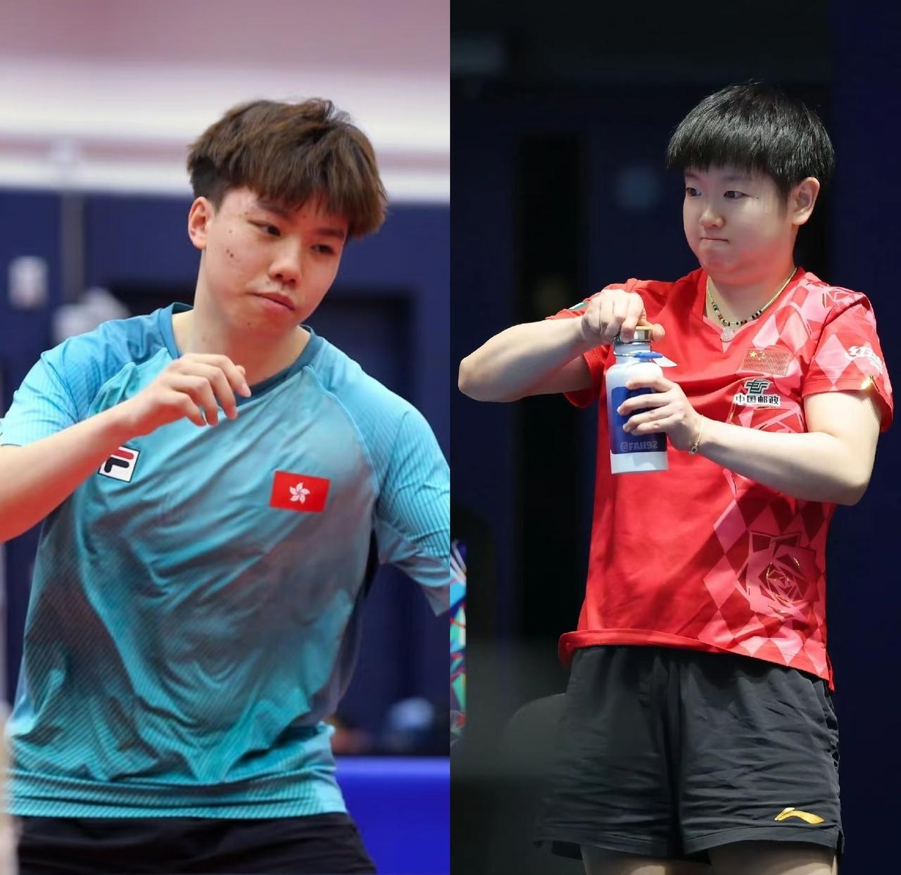 香港选手陈景烨在直播中表示
全世界女子选手里
最想搭档的选手是孙颖莎，说完又找补