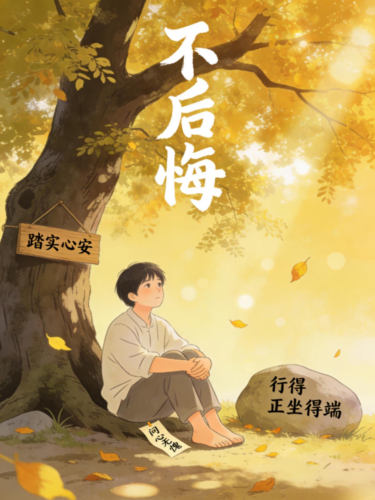 实实在在做人，你后悔吗不后悔，踏实心安，行得正坐得端，问心无愧。