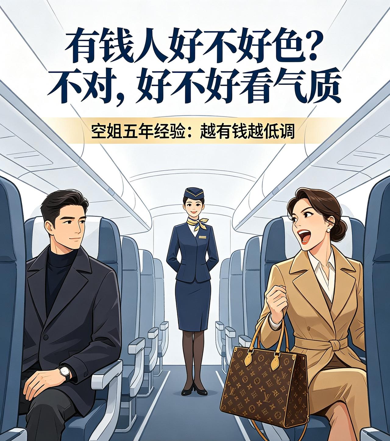 飞行五年空姐坦言：
真正有钱人，
从来不靠满身名牌[微风]
 

干空姐五年，每