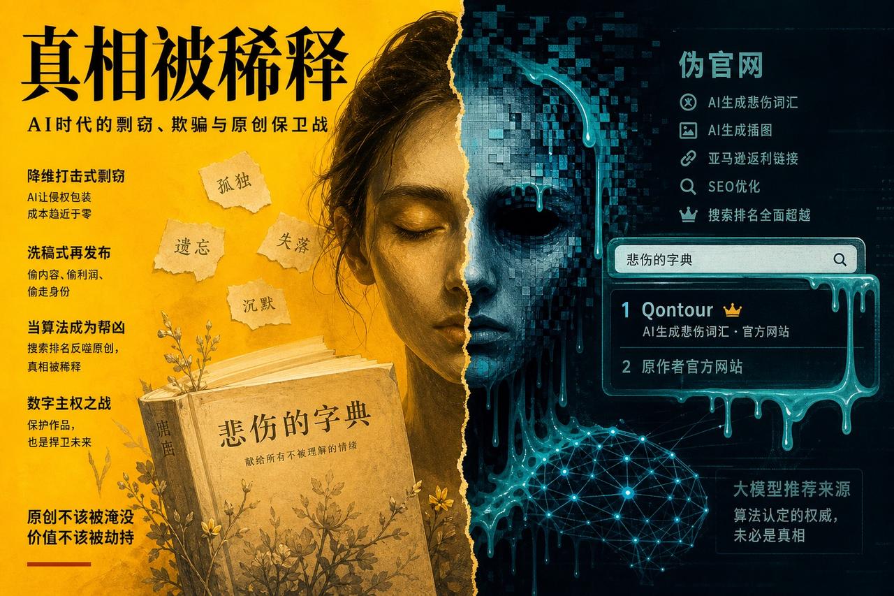 【AI洗稿时代的“数字寄生”：当你的心血成了别人的引流工具】

这件事的本质不是