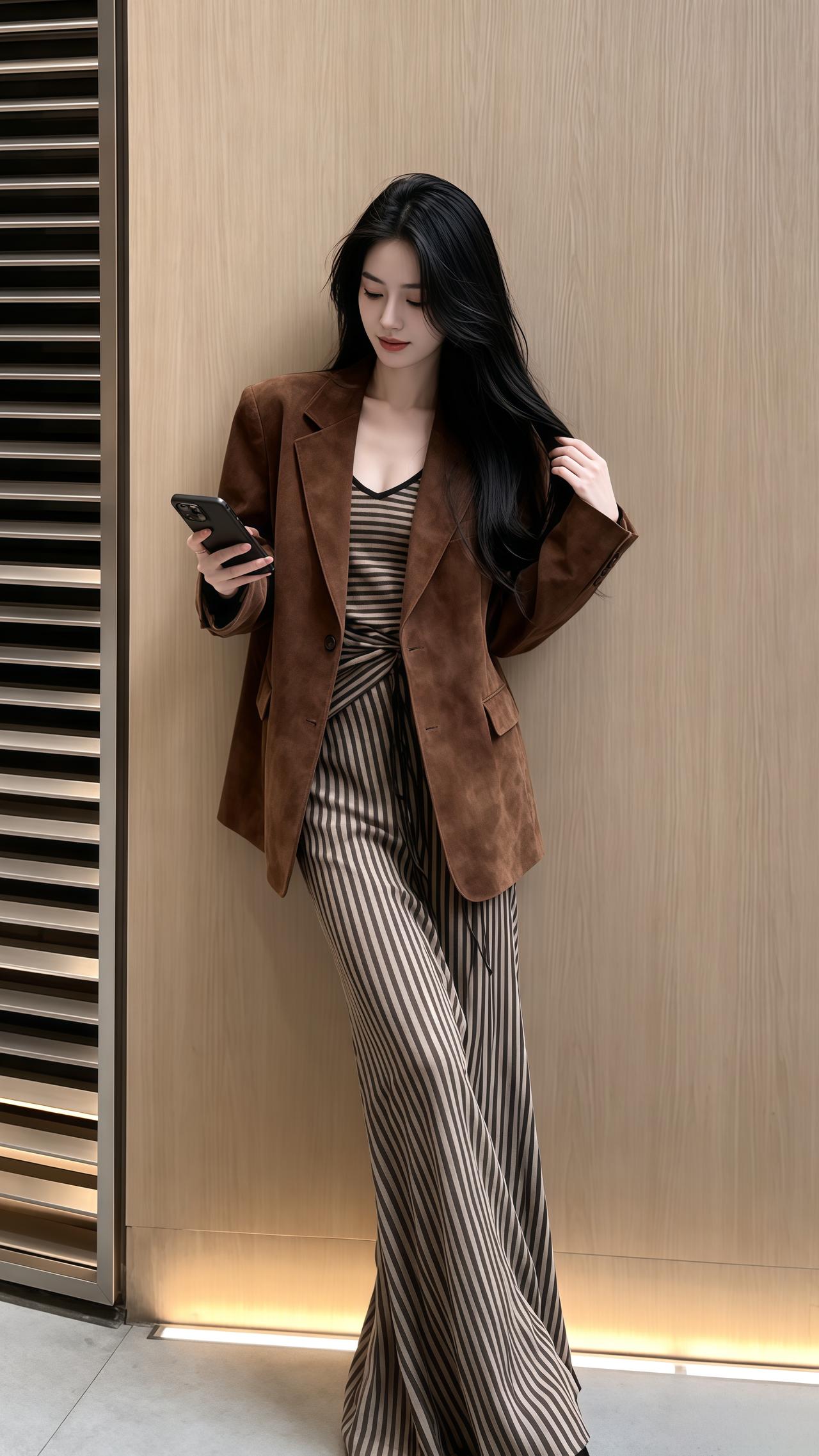 韩系通勤ootd 秋季穿搭日常穿搭分享 今日份高智感look 早秋穿搭