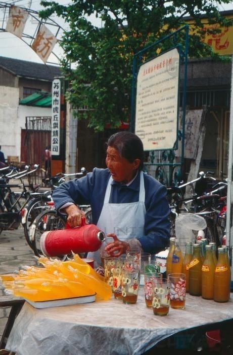 卖饮料的小贩，苏州 ​​​