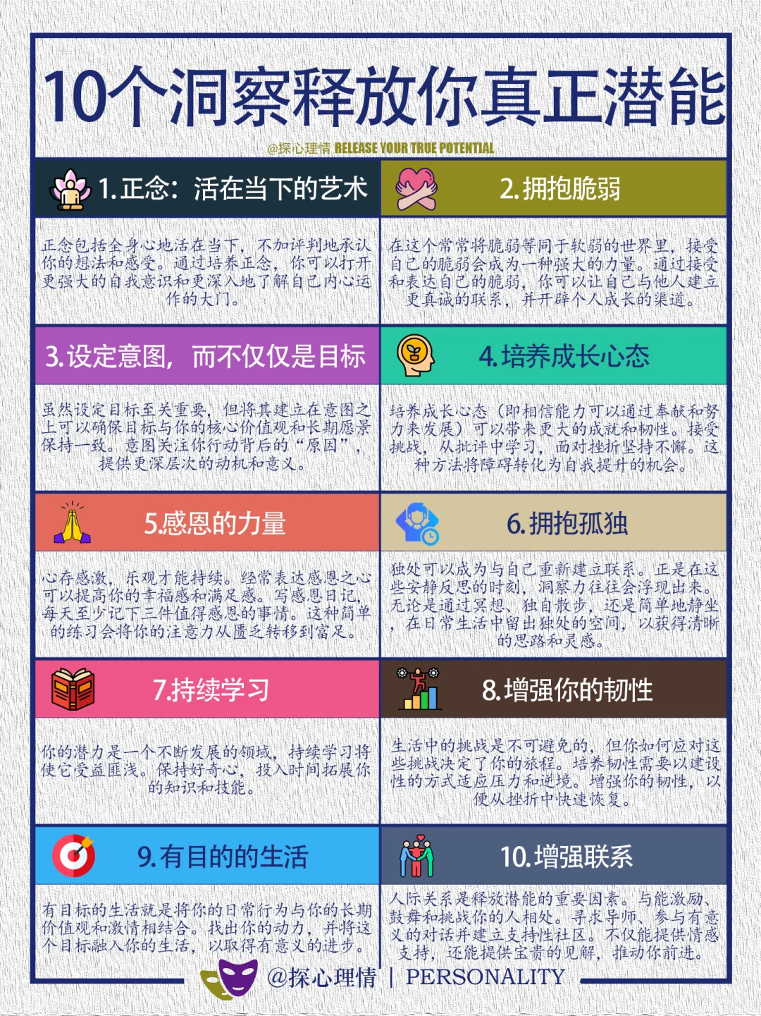 10个洞察释放你的潜能