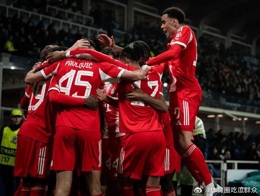 欧冠1/8决赛首回合战罢，联赛阶段排名前八的种子队在这一轮比赛中仅第二的拜仁取得