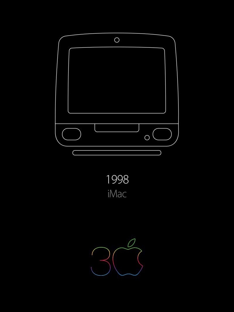 1998 年 8 月 15 日，Apple推出iMac，28年了Apple